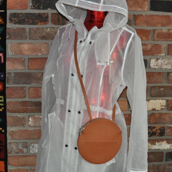 Pixie Mood Phoebe Crossbody Round Circle Purse Vegan Brown - Picture 2 of 7